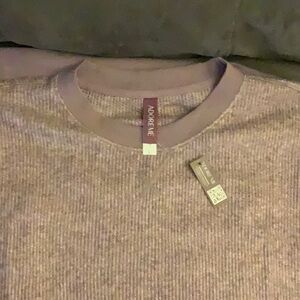 Adore Me Heathered Gray Crewneck Sweater